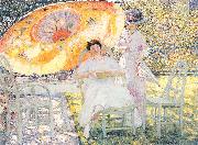 Frieseke, Frederick Carl The Garden Parasol china oil painting artist